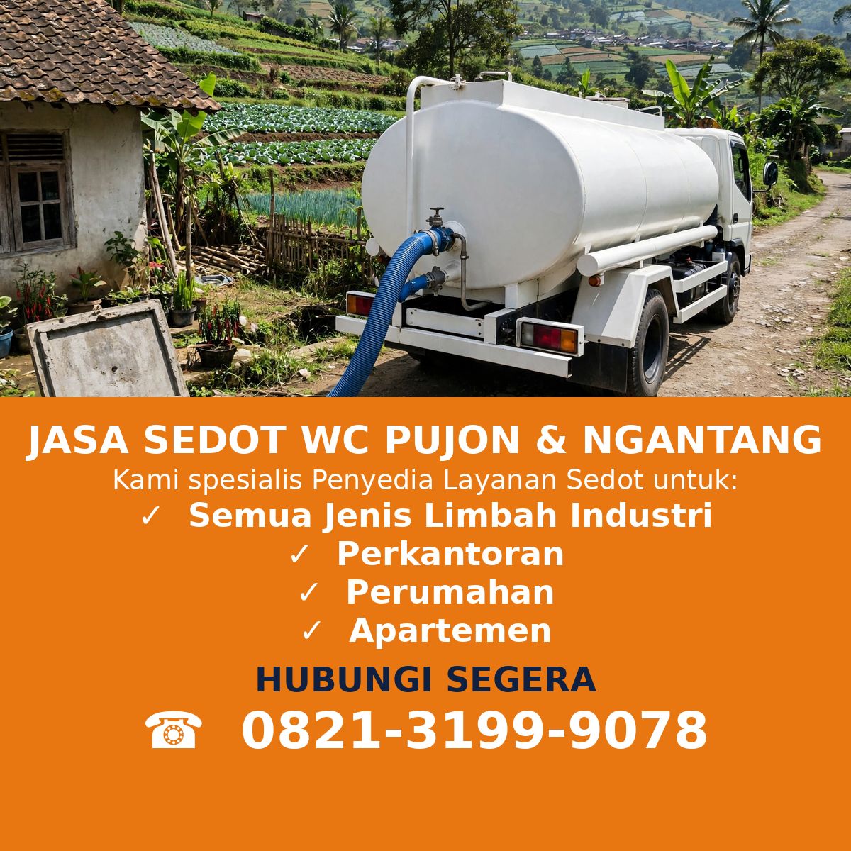 Jasa Sedot WC Pujon & Ngantang Malang — Cepat & Rapi